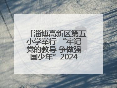 淄博高新区第五小学举行 “牢记党的教导 争做强国少年”2024级分批入队仪式