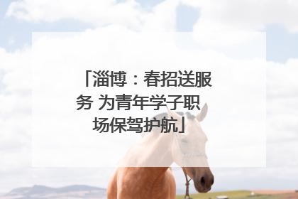 淄博：春招送服务 为青年学子职场保驾护航