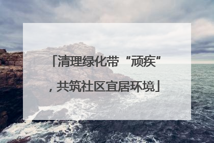 清理绿化带“顽疾”，共筑社区宜居环境