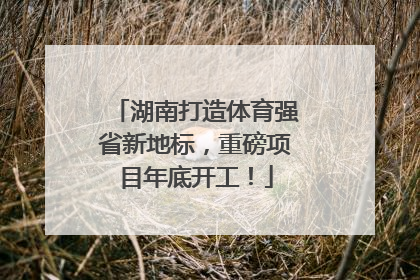 湖南打造体育强省新地标，重磅项目年底开工！