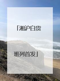 湘沪白货班列首发