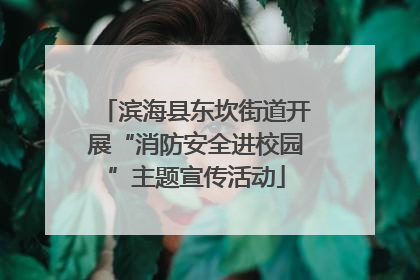 滨海县东坎街道开展“消防安全进校园”主题宣传活动