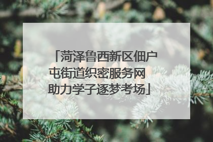 菏泽鲁西新区佃户屯街道织密服务网 助力学子逐梦考场