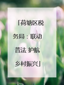 荷塘区税务局：联动普法 护航乡村振兴