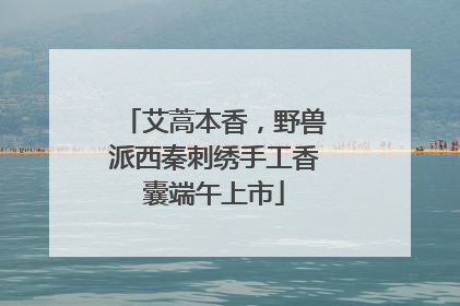 艾蒿本香，野兽派西秦刺绣手工香囊端午上市