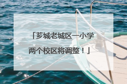 芗城老城区一小学两个校区将调整！