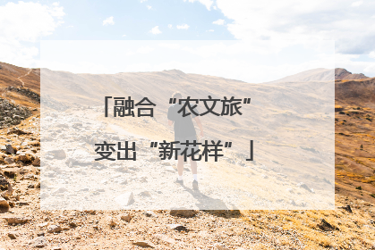 融合“农文旅” 变出“新花样”