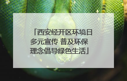 西安经开区环境日多元宣传 普及环保理念倡导绿色生活