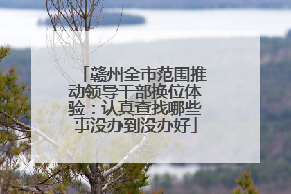 赣州全市范围推动领导干部换位体验：认真查找哪些事没办到没办好