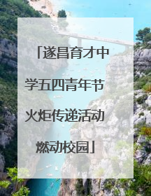 遂昌育才中学五四青年节火炬传递活动燃动校园