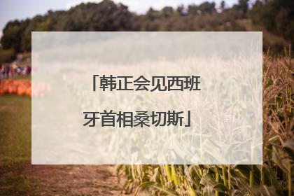 韩正会见西班牙首相桑切斯