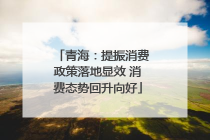 青海：提振消费政策落地显效 消费态势回升向好