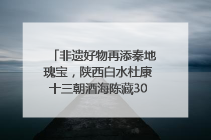 非遗好物再添秦地瑰宝，陕西白水杜康十三朝酒海陈藏30年别具一格