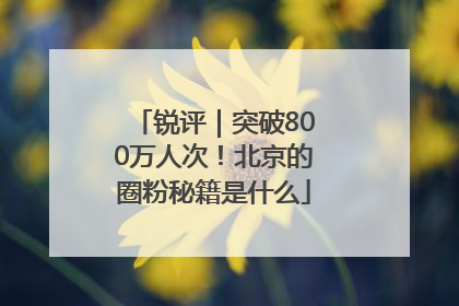 锐评｜突破800万人次！北京的圈粉秘籍是什么