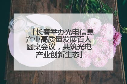 长春举办光电信息产业高质量发展百人圆桌会议，共筑光电产业创新生态