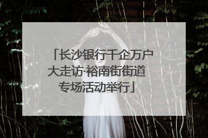 长沙银行千企万户大走访·裕南街街道专场活动举行