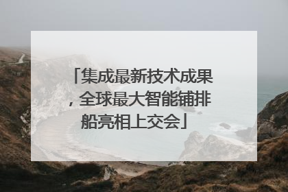 集成最新技术成果，全球最大智能铺排船亮相上交会
