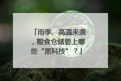 雨季、高温来袭，粮食仓储要上哪些“黑科技”？