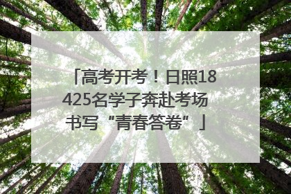 高考开考！日照18425名学子奔赴考场书写“青春答卷”