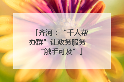 齐河：“千人帮办群”让政务服务“触手可及”