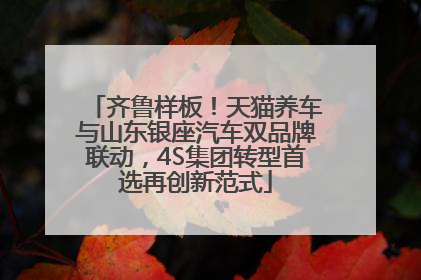 齐鲁样板！天猫养车与山东银座汽车双品牌联动，4S集团转型首选再创新范式