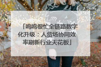 鸣鸣很忙全链路数字化升级：人货场协同效率刷新行业天花板
