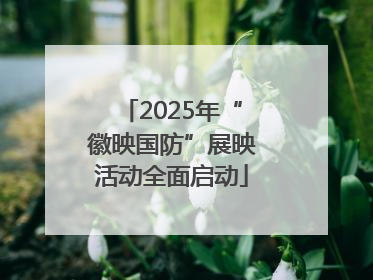 2025年“徽映国防”展映活动全面启动