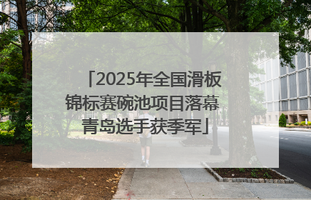 2025年全国滑板锦标赛碗池项目落幕 青岛选手获季军