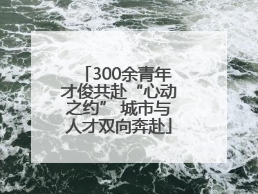 300余青年才俊共赴“心动之约” 城市与人才双向奔赴