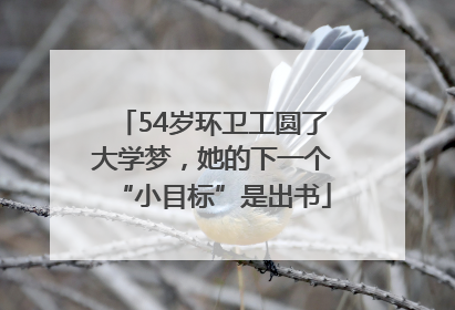 54岁环卫工圆了大学梦，她的下一个“小目标”是出书