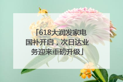618大润发家电国补开启，次日达业务迎来重磅升级